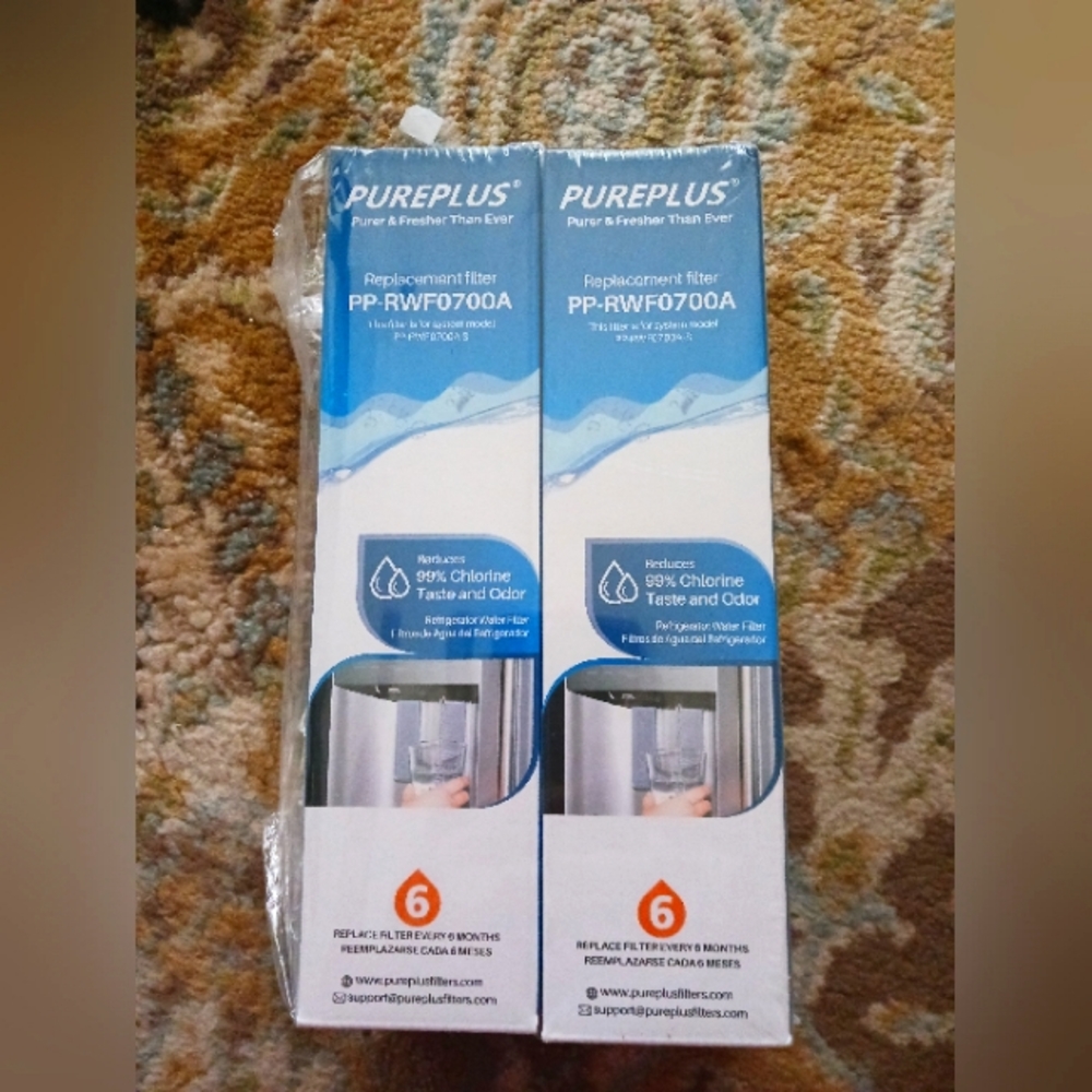 Pair of PurePlus New in Box Refrigerator filters PP-RWF0700A